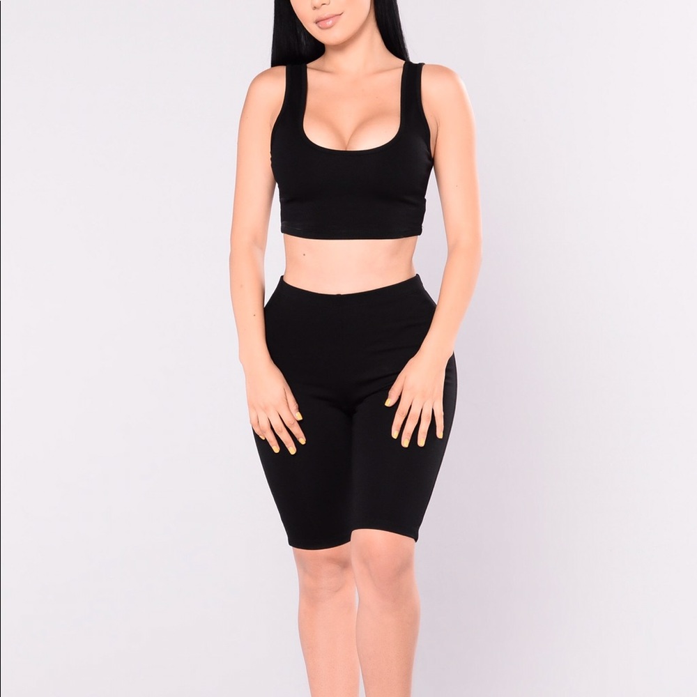 Bondoc Biker Short Set - Black